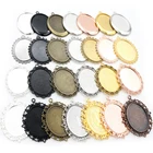 5 шт 30x40 мм Внутренний Размер 7 цветов покрытый кабошон основа Установка Подвески