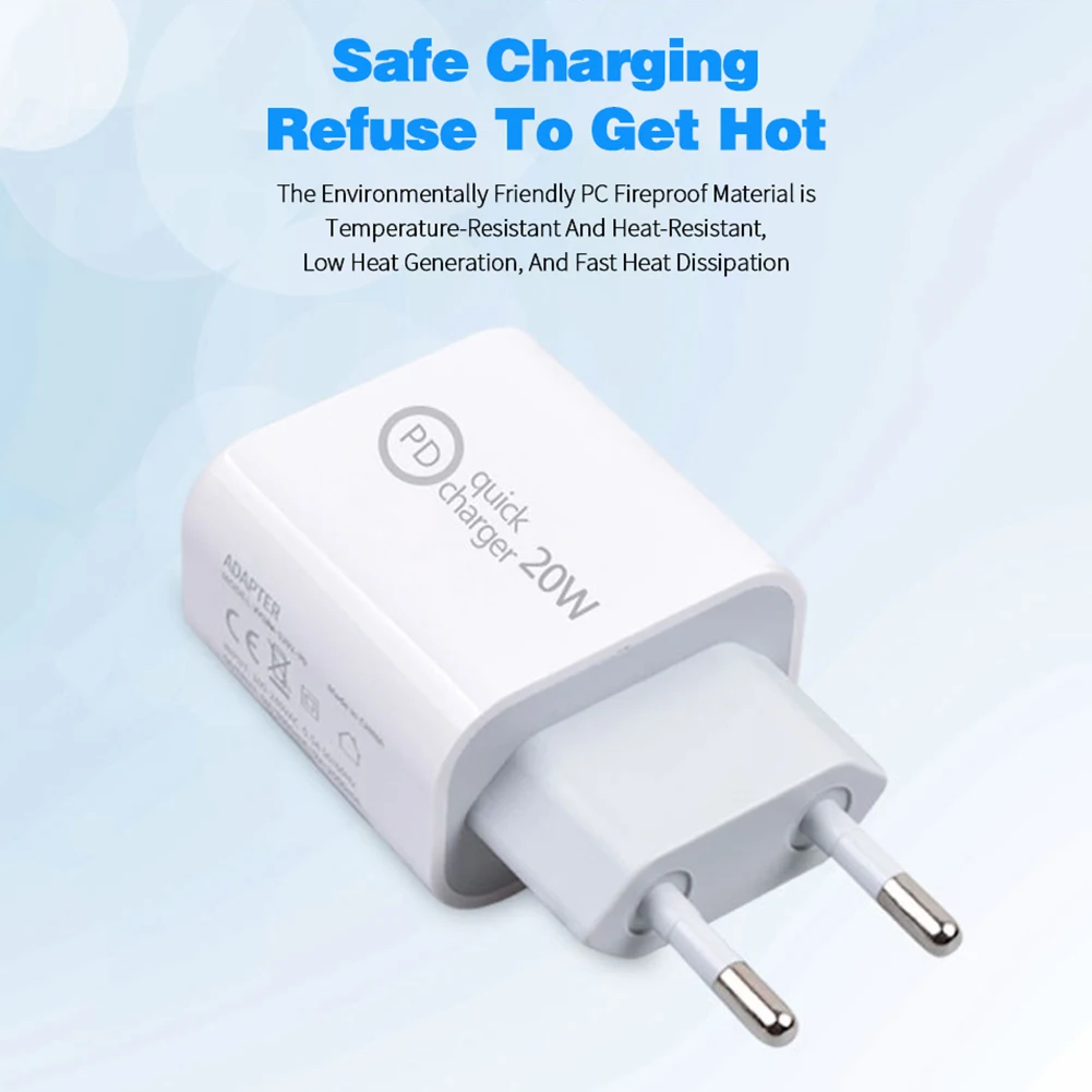 

Quick Charge 4.0 3.0 QC PD Charger 18W 20W QC4.0 QC3.0 USB Type C Fast Charger for iPhone 12 11 pro Xs Max samsung Phone Charger