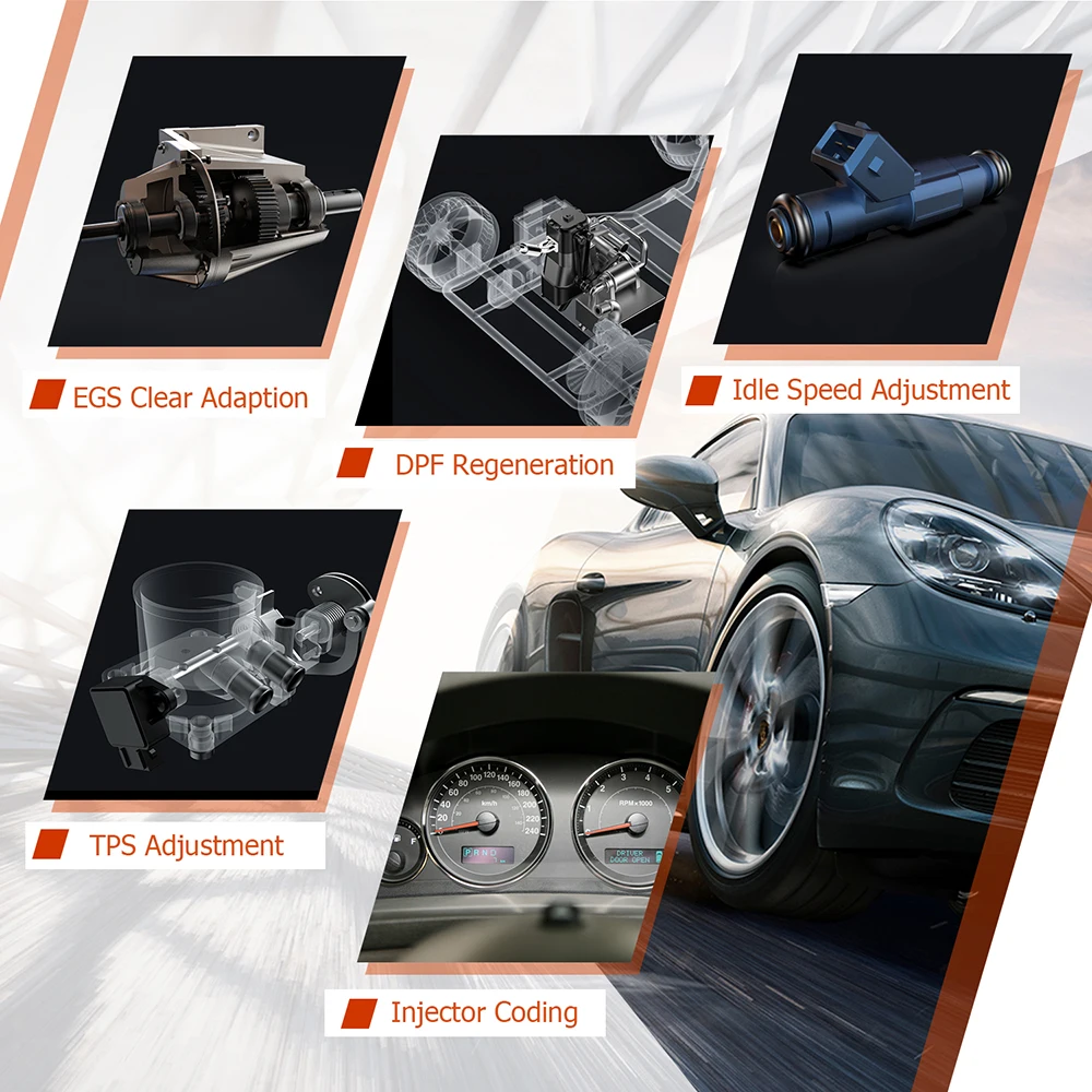 Автомобильный сканер ANCEL BM500 OBD2 профессиональный считыватель кодов EPB SAS SRS TPMS Reset