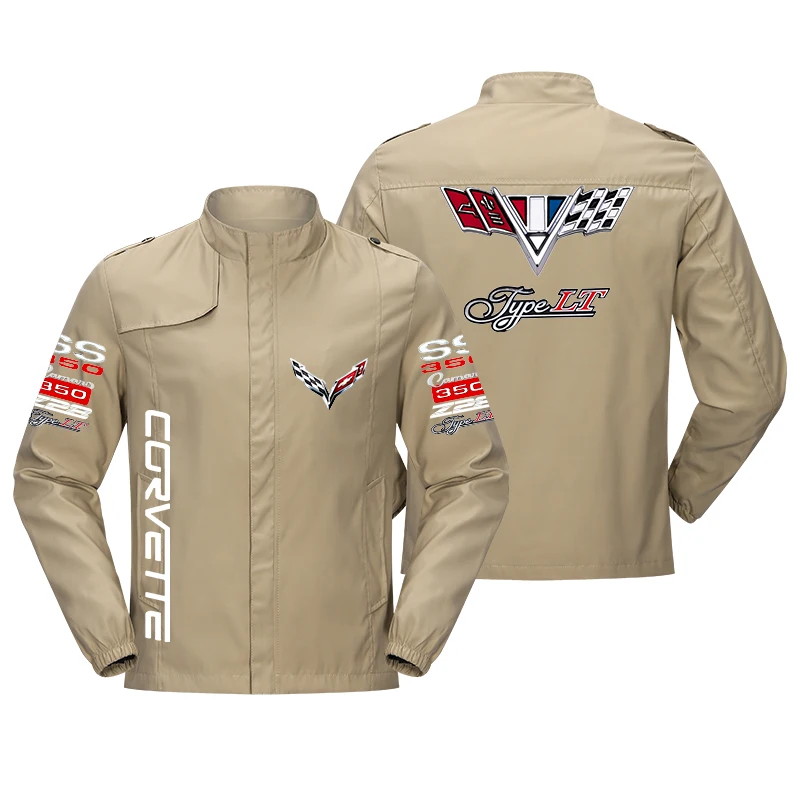

New men's jacket baseball motorcycle style fashion stand-up collar zipper jacket large size M-5XL spring and autumn 2021