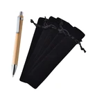 70 шт. аксессуары: 50 шт. бархатный для ручки Чехол-держатель с одной ручкой чехол и 20 шт. набор шариковых ручек Luffa бамбуковая ручка