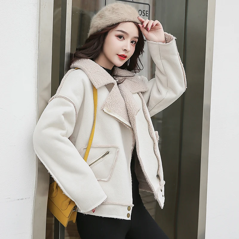 

Fashion Oversized Coat Women Faux Leather Jacket Spring Autumn Loose Biker Motorcycle Jackets Female Punk Streetwear