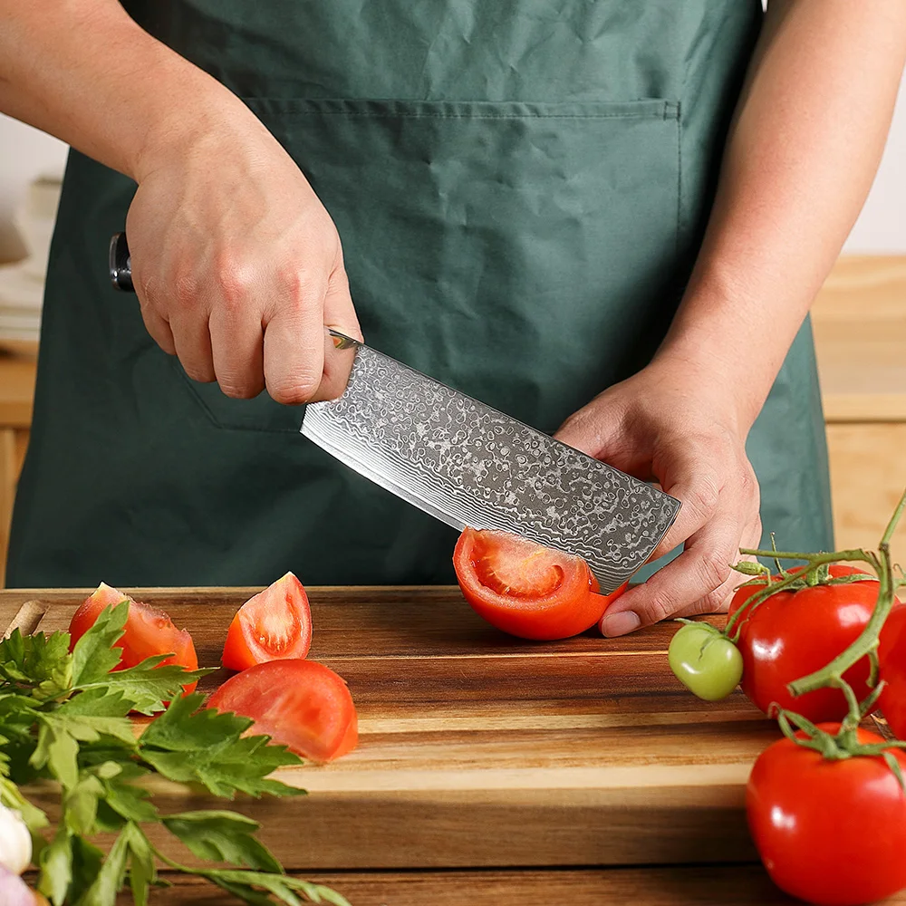 SUNNECKO 7 дюймовый нож Кливера японские стальные лезвия VG10 кухонные ножи бритва