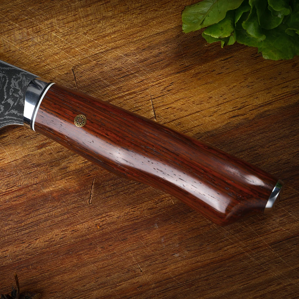 Кухонный нож WAK кухонный с нескользящей деревянной ручкой острым лезвием для