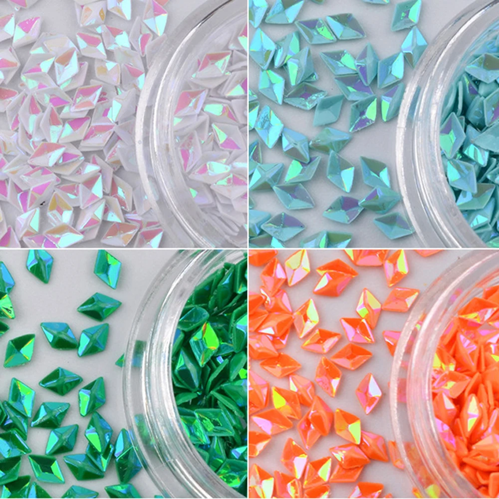 3d наклейки для ногтей 12 коробок яркие блестки ногтевого дизайна | Красота и