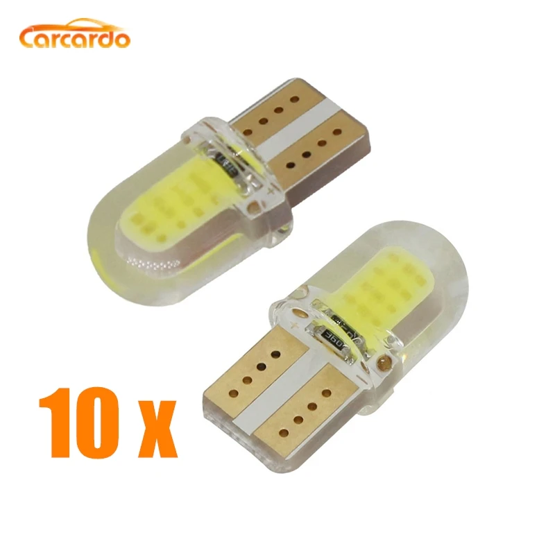 Carcardo T10 светодиодный светильник Автомобильная лампочка COB W5W автомобильный авто