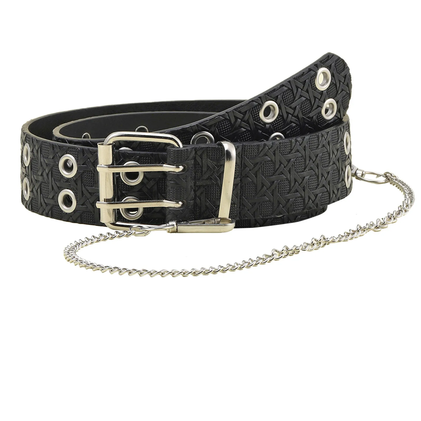 Кожаные ремни женские Цепи класса люкс на ремешке с пряжкой Джинсы унисекс штаны
