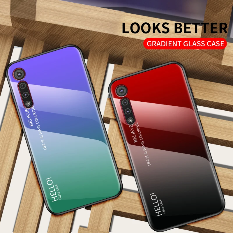 Для Motorola Moto One Macro Роскошный Мраморный Мягкий ТПУ чехол из закаленного стекла