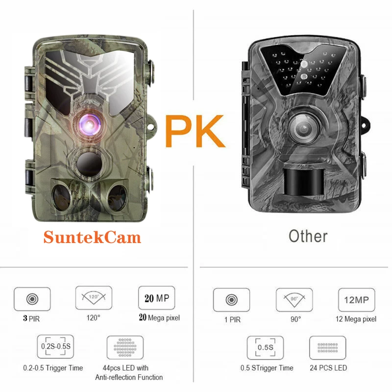 HC 810A 1080P 20MP HD охотничья камера дикой природы Скаутинг Trail Camera Wildview PIR Motion ночного