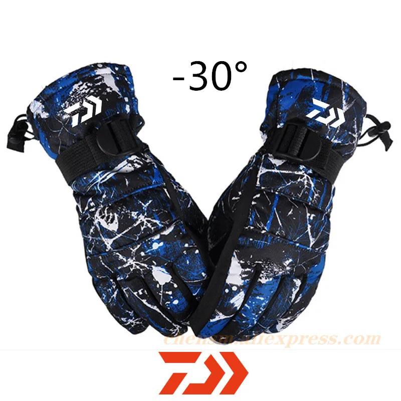 

Daiwa 2020 New Fishing Gloves Unisex Windproof Waterproof Teens Breathable Winter Warm Skiing Cycling Snow Women Men Glove