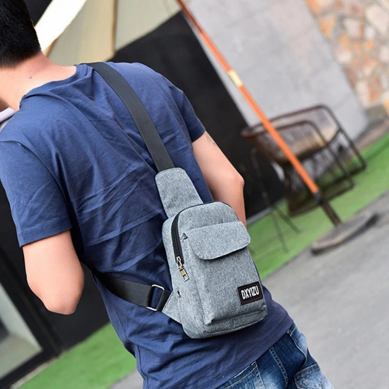 Мини сумки через плечо для мужчин и женщин повседневная нагрудная сумочка на