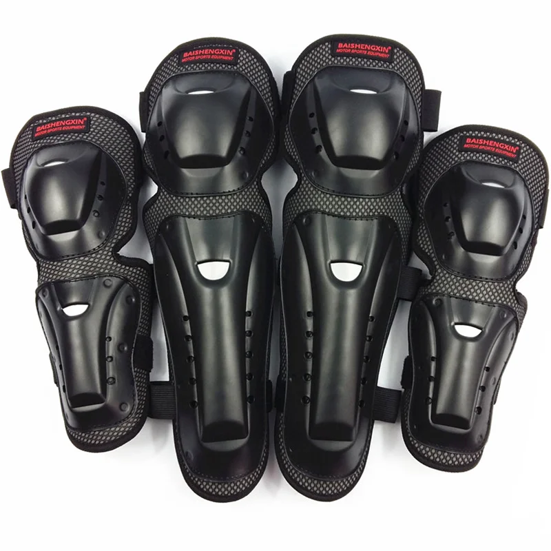 

knee 4pc/s Motorcycle & elbow protective pads Motocross skating knee protectors riding protective Gears pads protection