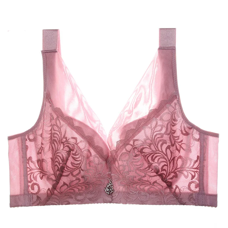 Полный охват Женский Большой бюстгальтер из сетчатого кружева минимайзер жилет