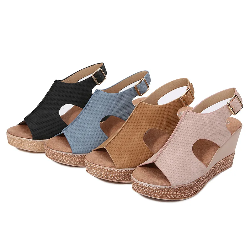 

Women's Sandals Shoes Retro Style Bohemia Thick Bottom Women's Flats Platform Shoes Women Bohemia Chaussures Femme
