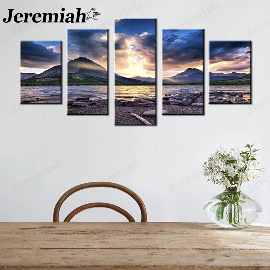 

Abstract Fantasy Sky Canvas Poster Spectacular Natural Scenery Painting Hd Printing 5 Murals Modern Home Decoration Accessories