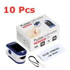 10 шт. пульсоксиметр с пальцевым наконечником монитор насыщения кислородом измеритель пульса 5s быстрое считывание светодиодный дисплей Оксиметрия