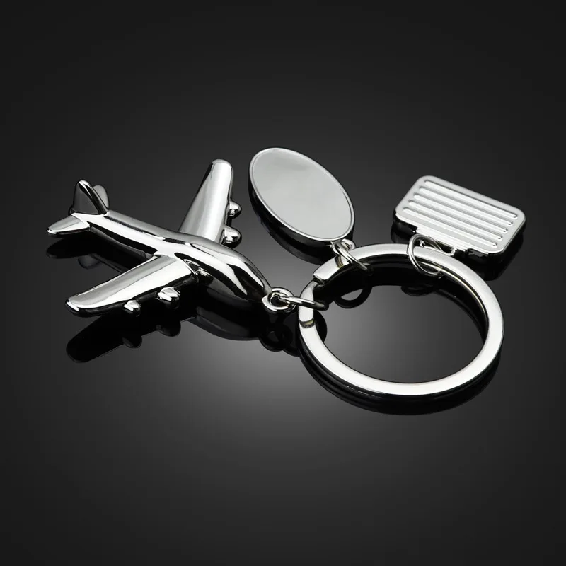 Металлический сплав самолет Персонализированная модель самолета Брелки Мужская