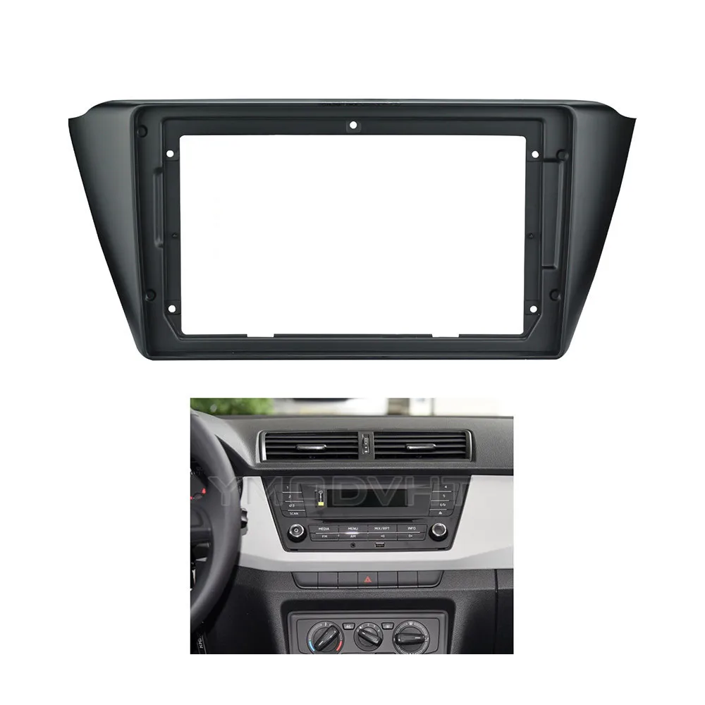 9inch Car Radio Fascia for Skoda Fabia Rapid 2015 2016 2017 2018 2019 Special Dash Trim Kit Frame Panel Head Unit Refitting | Автомобили и
