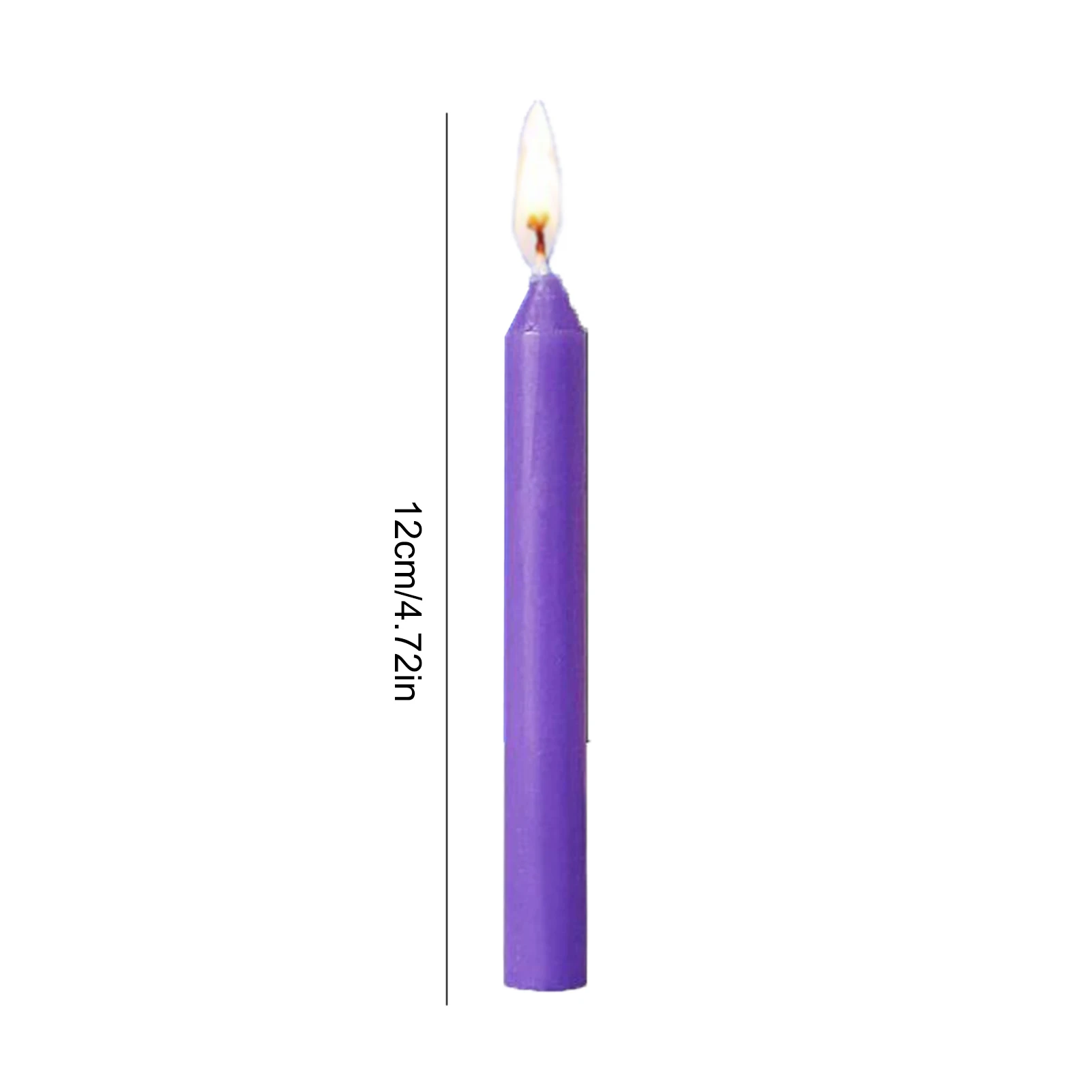 

100PCS Unscented Taper Candle Colorful Smokeless Paraffin For Wedding Christmas Party Decoration