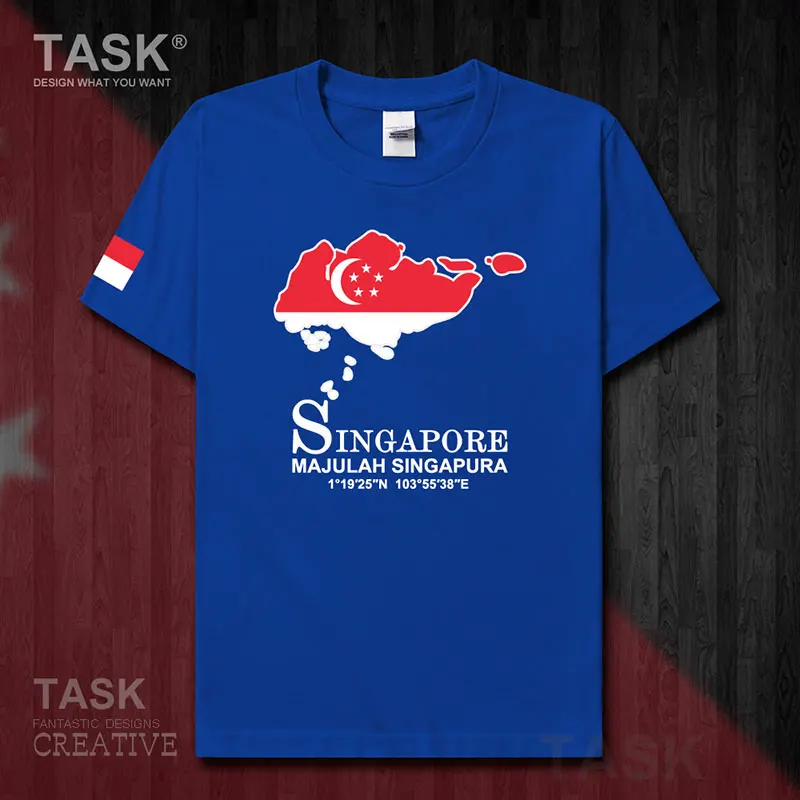 Сингапурская сингапурская Мужская футболка SGP Новые Топы одежда с коротким