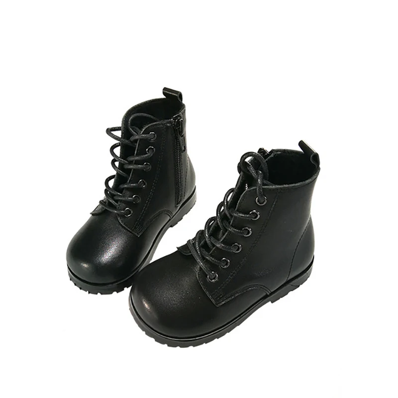 

Dolakids autumn winter boots children's shoes girls' ankle boots Martin boots princess leather fashion casual boots 1-6 years