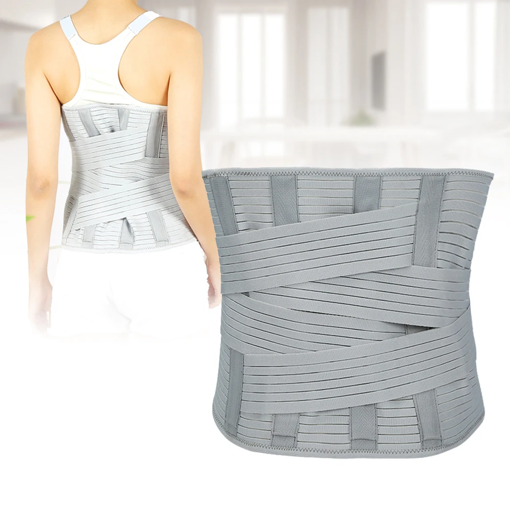 Регулируемая поясничная Поддержка пояс для поясницы спины из сетчатого