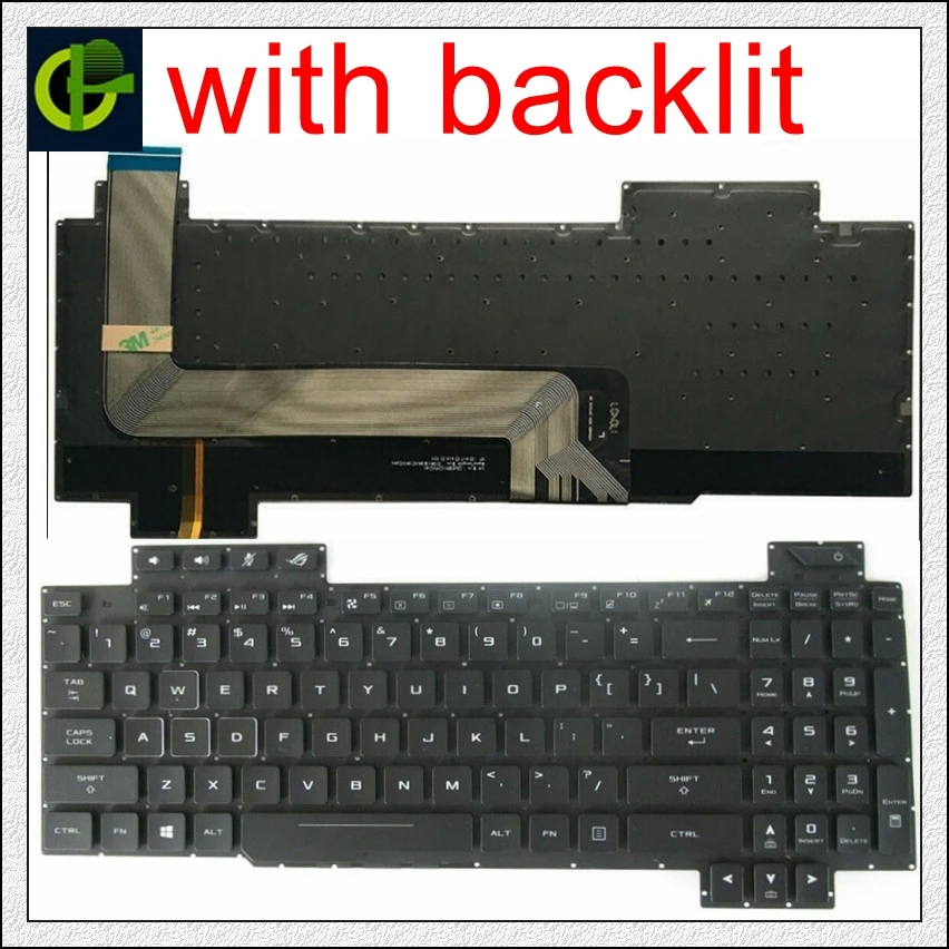 Оригинальная английская клавиатура с подсветкой для ноутбука ASUS ROG Strix GL503 GL703 GL503V