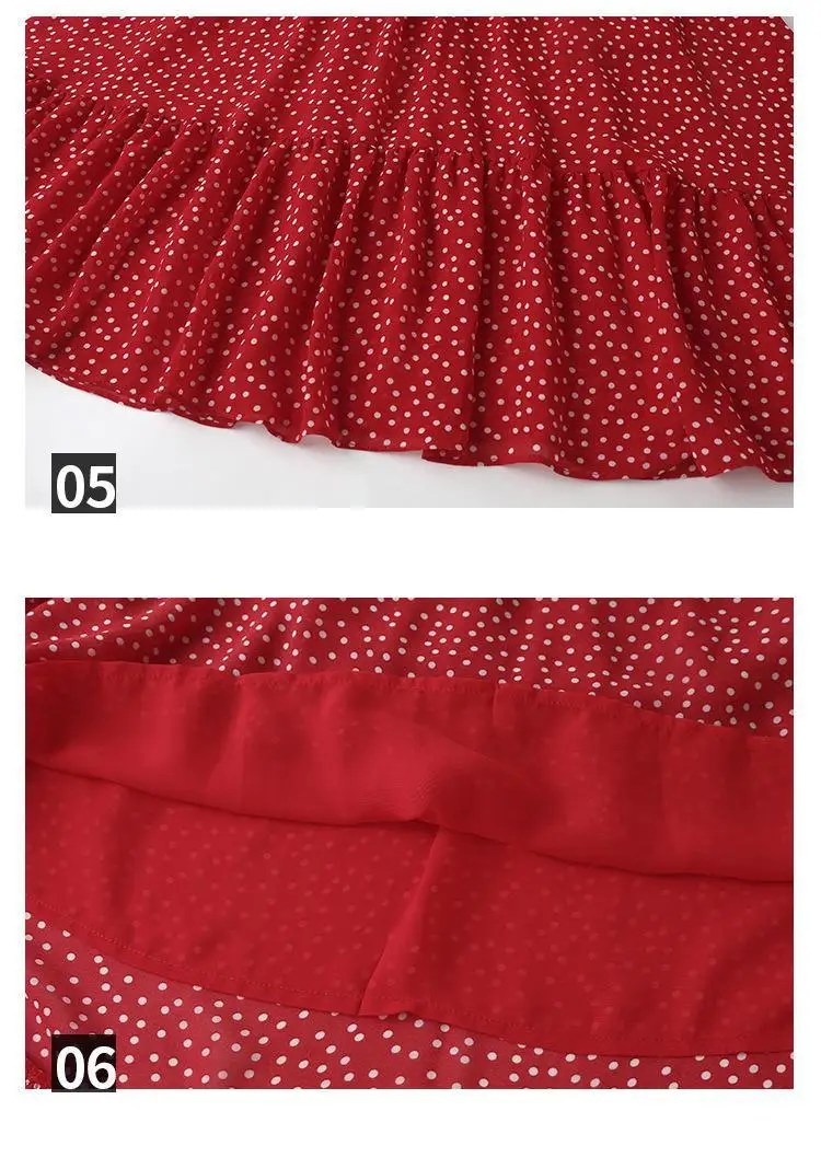 

Girls Summer Dress Dot Pattern Kids Party Dresses Girls Children fashion beach Dresses Ruffles Clothes Girl teenagers for 4-14t