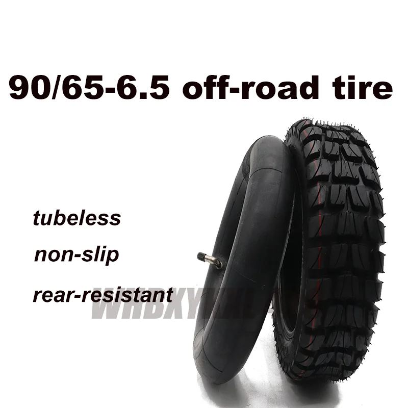 

Внешняя и внутренняя шина 90/65-6,5 для 11-дюймового электрического скутера, бескамерные шины, утолщенная надувная Нескользящая нейлоновая шина