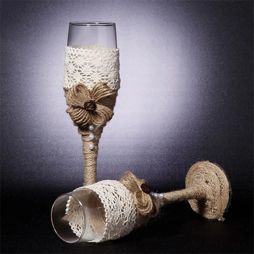 Свадебное украшение набор из 2 предметов элегантная кружевная классическая