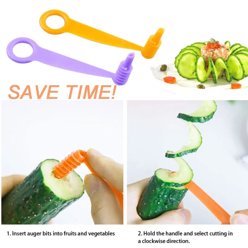 Спиральная ломтерезка для огурцов многофункциональное устройство резки и