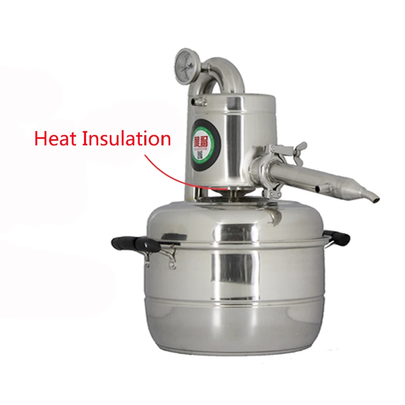 Самодельный самодельный спиртовой дистиллятор с этанолом из нержавеющей стали