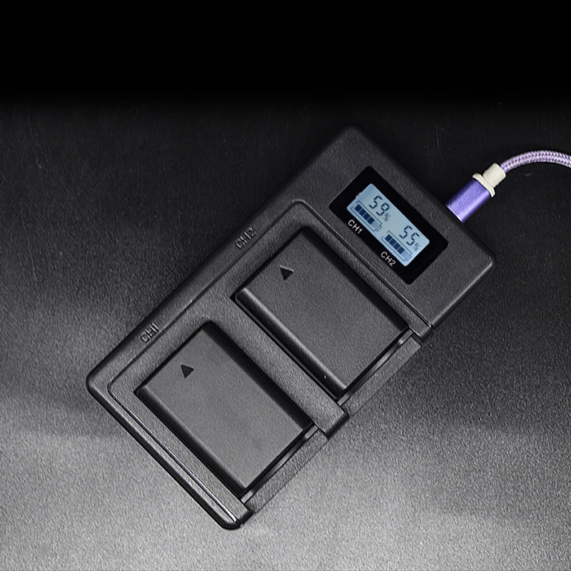 NP-FW50 зарядное устройство для камеры npfw50 fw50 lcd USB двойное sony A6000 5100 a3000 a35 A55 a7s II alpha 55 7