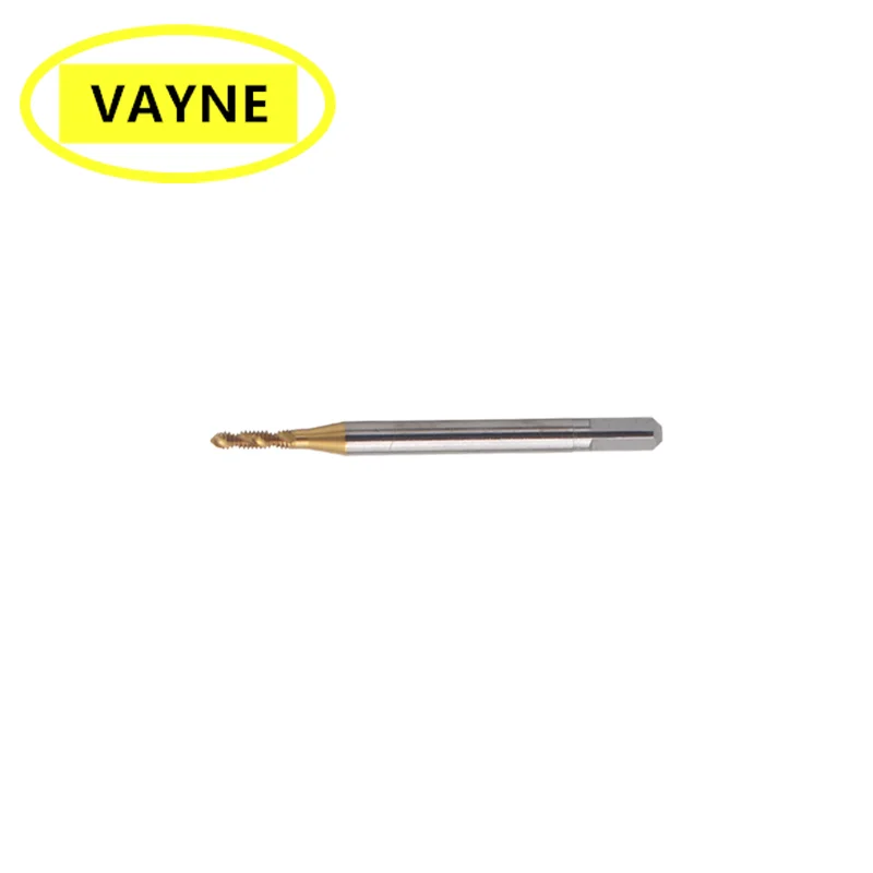 

VAYNE HSSE Metric Spiral Fluted Taps with Tin Coated M1.4M1.5*0.3/M1M1.2*0.25 and machine Fine Thread screw tap M1.4M1M1.2*0.2