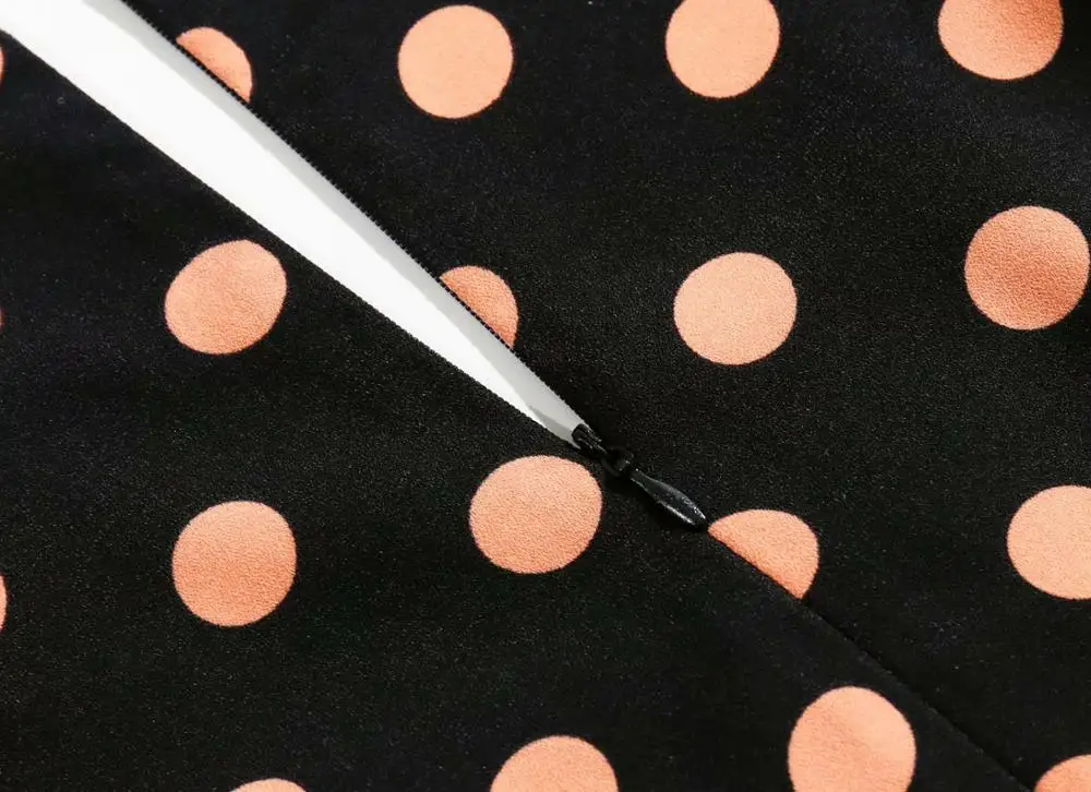 Женское мини платье в горошек Bazaleas элегантное розовое Повседневное с коротким