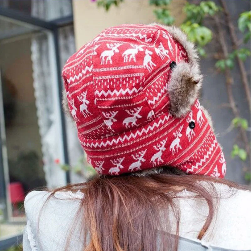 Зимняя шапка RUHAO для авиатора мужские очки лыжная езды на велосипеде русские и