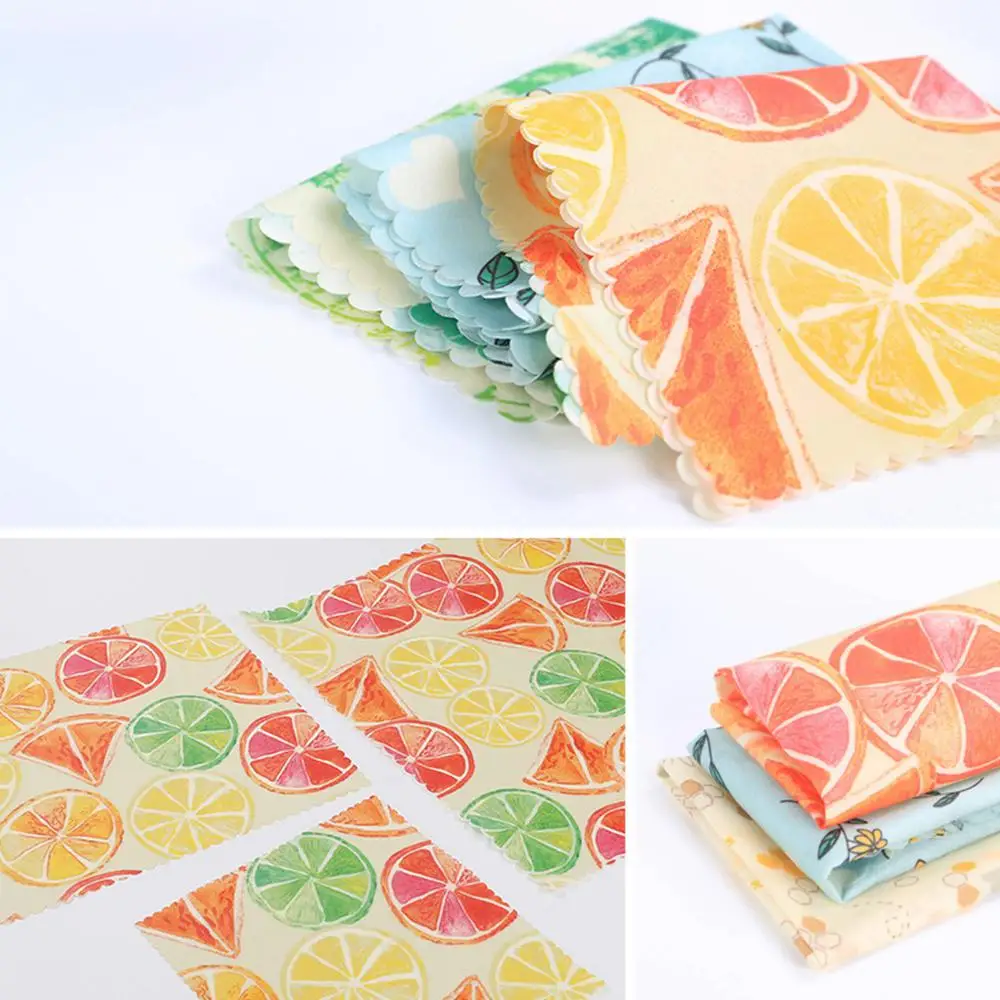 1 шт многоразовые пчелиный воск ткань обертывание еда свежий мешок крышка стрейч