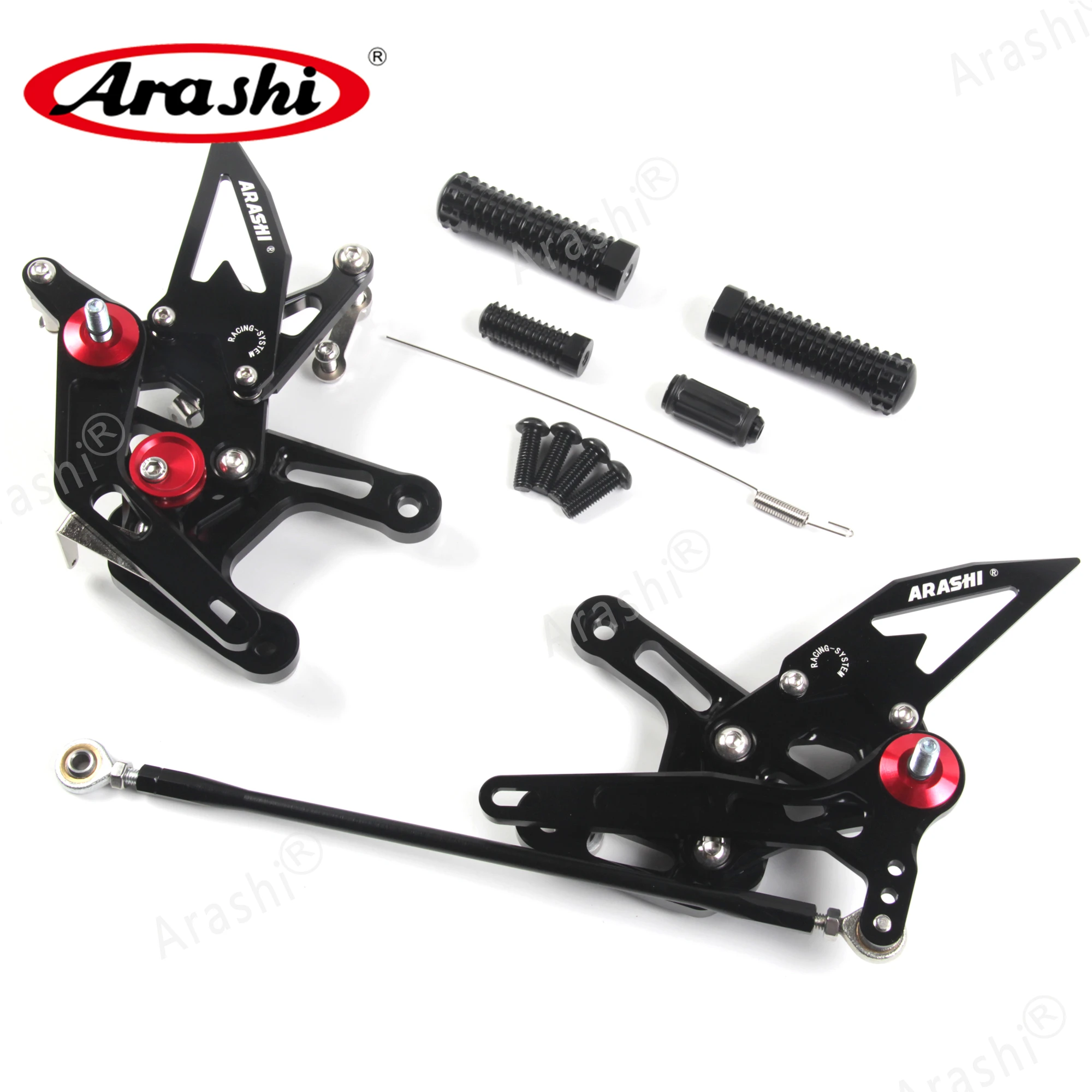 Араши регулируемая подножка для KAWASAKI NINJA ZX10R 2015 - 2021 ЧПУ Rearset сзади подножки педали