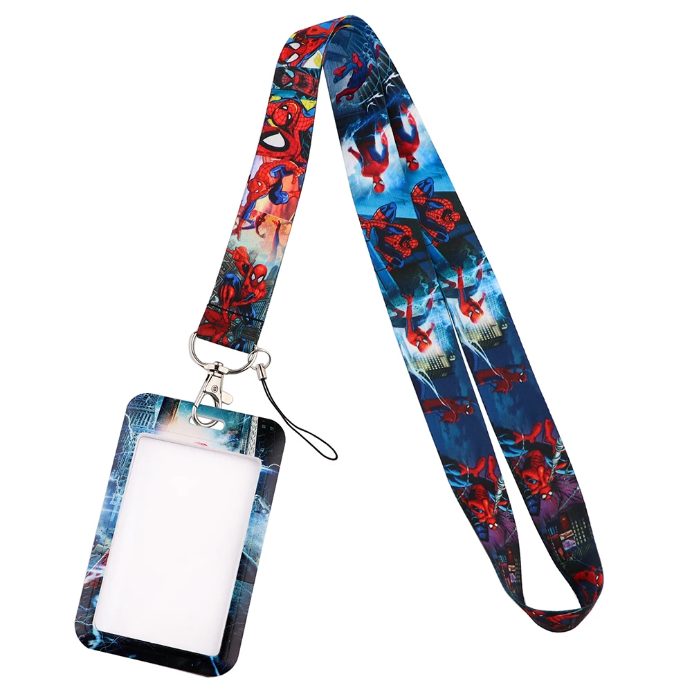 lt1399 spider lanyard for keys chain id card cover pass student mobile phone charm badge holder key ring neck straps accessories free global shipping