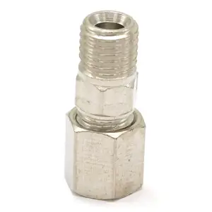 Латунный фитинг с метрической наружной резьбой M8, 5 шт., наружный диаметр 4 мм, Соединительный адаптер, Компрессионный фитинг для труб