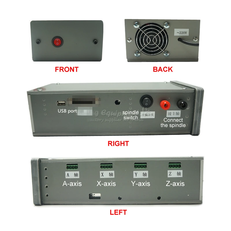 Настольный деревообрабатывающий фрезерный станок с ЧПУ 3020 Гравировальный