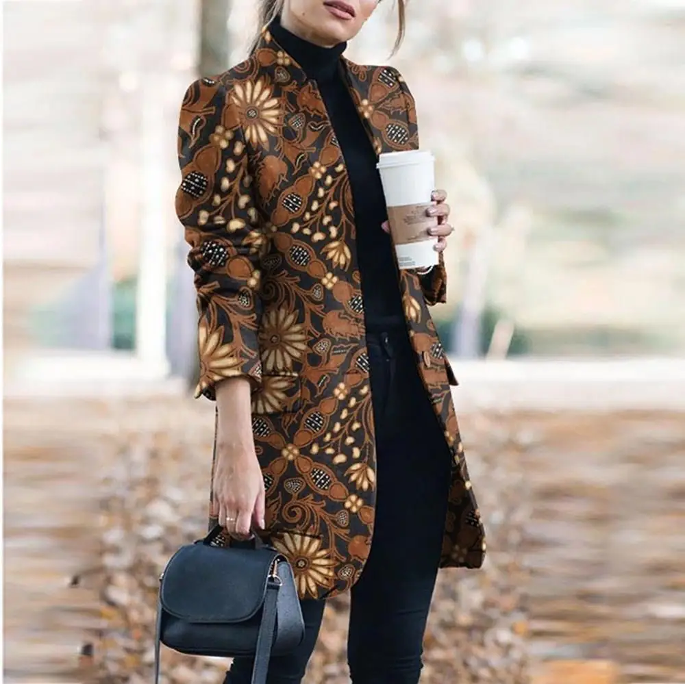 Женская Офисная деловая куртка верхняя одежда топы воротник стойка женское