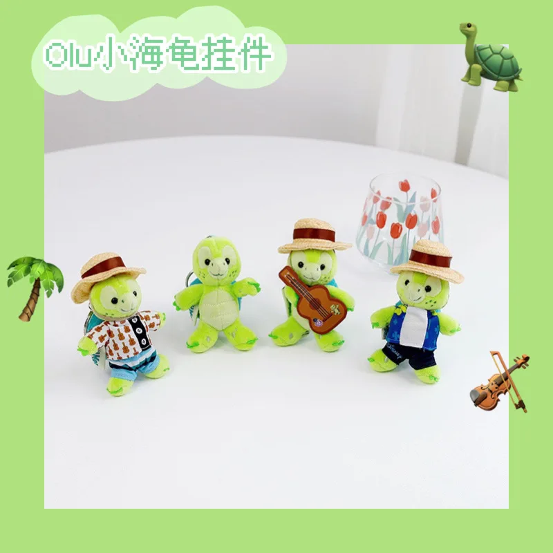 

Duffy Bear New Friend Olu Mel Hawaiian Sea Turtle Plush Toy Doll Bag Hang Decorations KeyChain Bag Pendant for Children Gifts