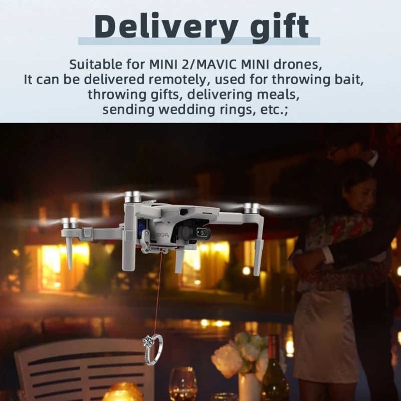 

for DJI- MINI 2/MAVIC MINI Drone Wedding Proposal Delivery Device Dispenser Thrower Air Dropping Transport Gift