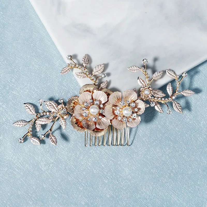 Свадебные заколки для волос с жемчужинами и кристаллами|Украшения волос| |