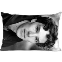 actor benedict cumberbatch cover throw pillow case rectangle cushion for sofahomecar decor zipper custom pillowcase 45x35cm