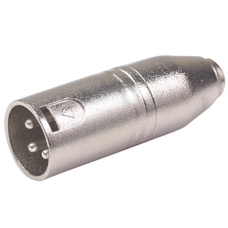 3.5MM Female to Big Three-Core Balanced XLR Male Audio Adapter for Mixer Camera Microphone Equipment | Электроника
