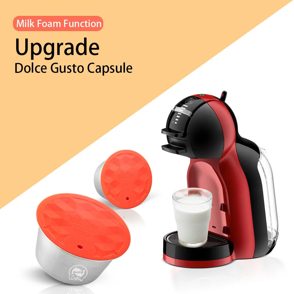 Многоразовый фильтр для кофе с молочной пенкой для капсул для кофе Nescafe dolcee Gusto из нержавеющей стали, фильтры для машины Dolci Gusto