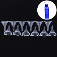 12pcs small clear plastic pp mini funnels packaging travel tools for empty bottle filling perfumes essential oils aromatherapy