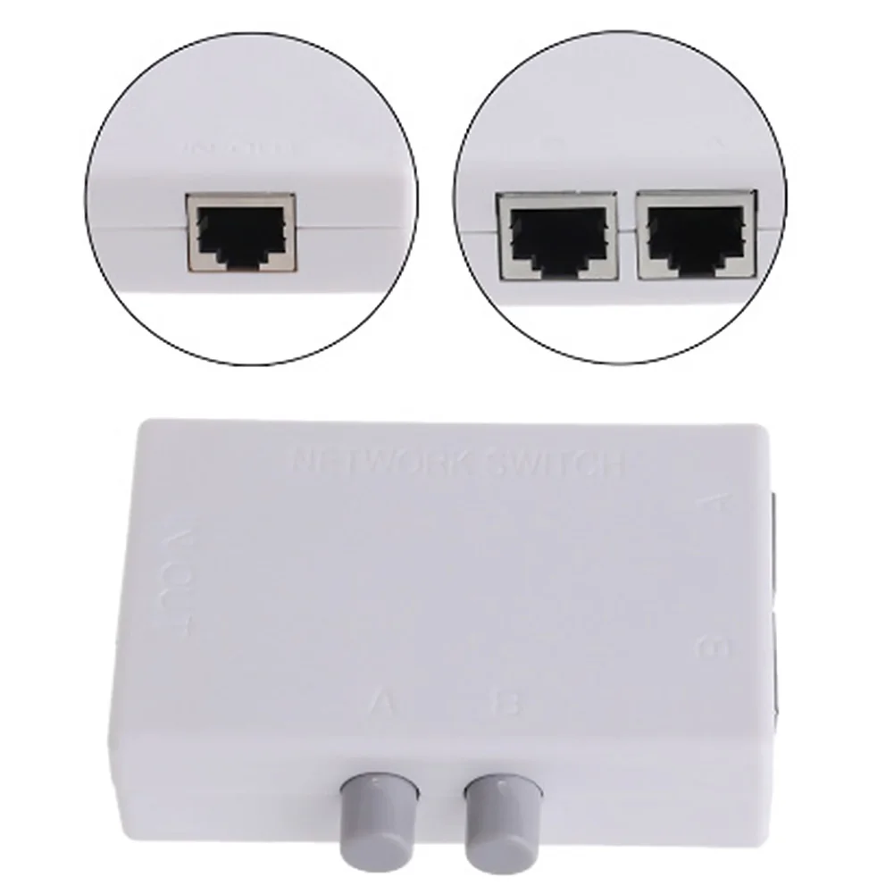 

Destop Modern RJ45 Plug And Play Silent 2 Port Practical Space Saving Mini Low Cost Network To Operate Ethernet